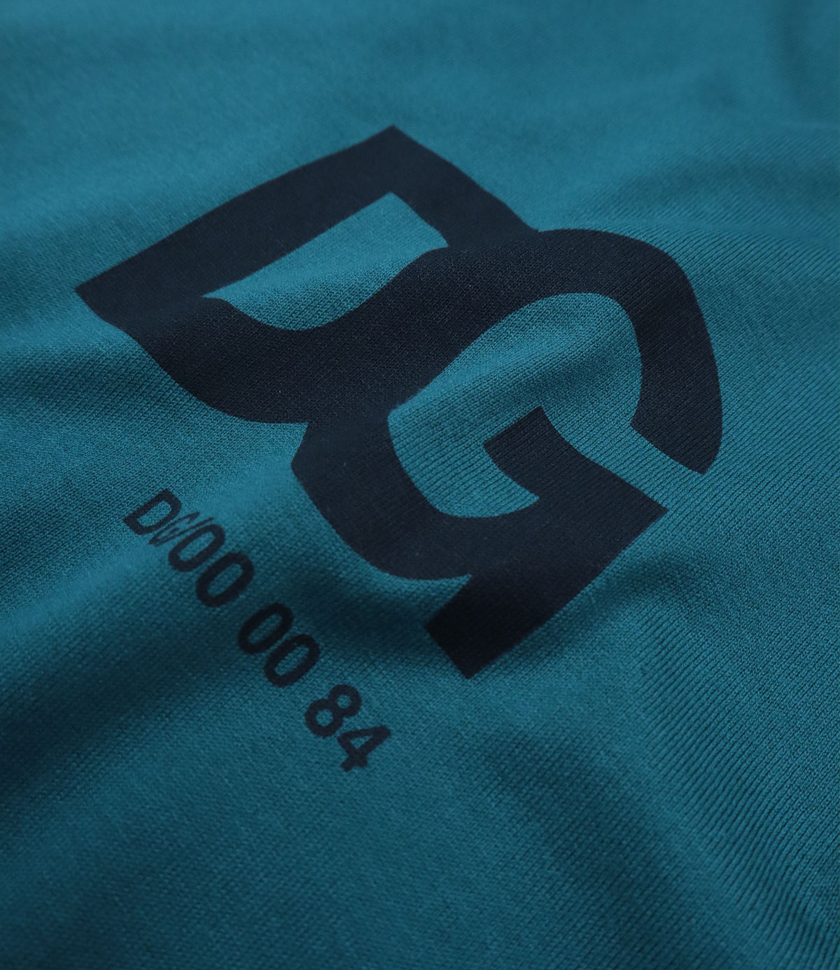 Dolce & Gabbana Herren T-Shirt petrolblau mit DG-Logo Größe 50