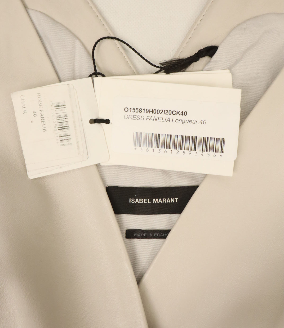 Isabel Marant Kleid beige asymmetrisch Größe 40 Designerkleid