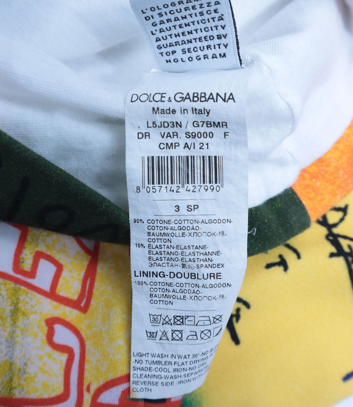 Dolce & Gabbana Kleid mit buntem Graffiti-Print für Kinder im Dolce & Gabbana Sale