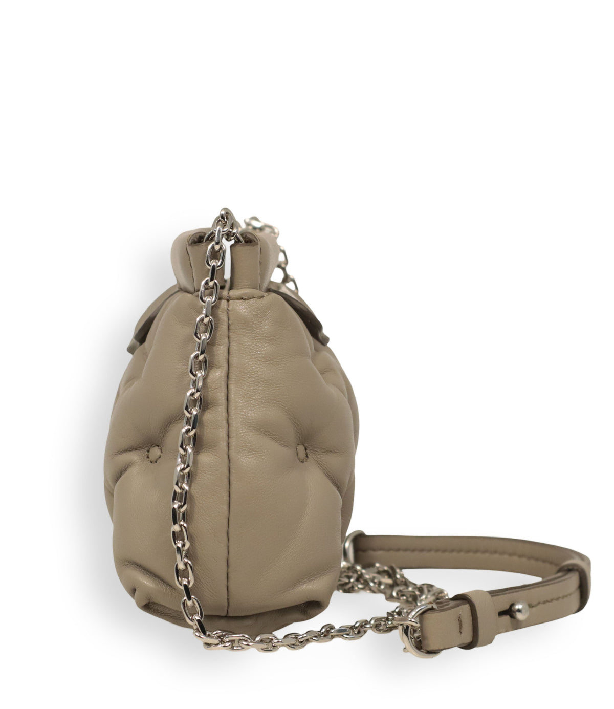 Maison Margiela Handtasche Beige gepolstert Leder Designer Tasche