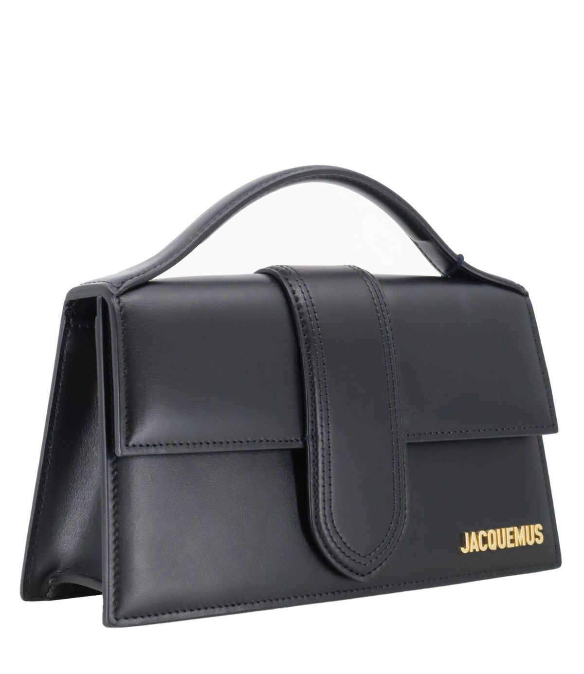 Jacquemus Handtasche Schwarz aus Glattleder mit Goldlogo