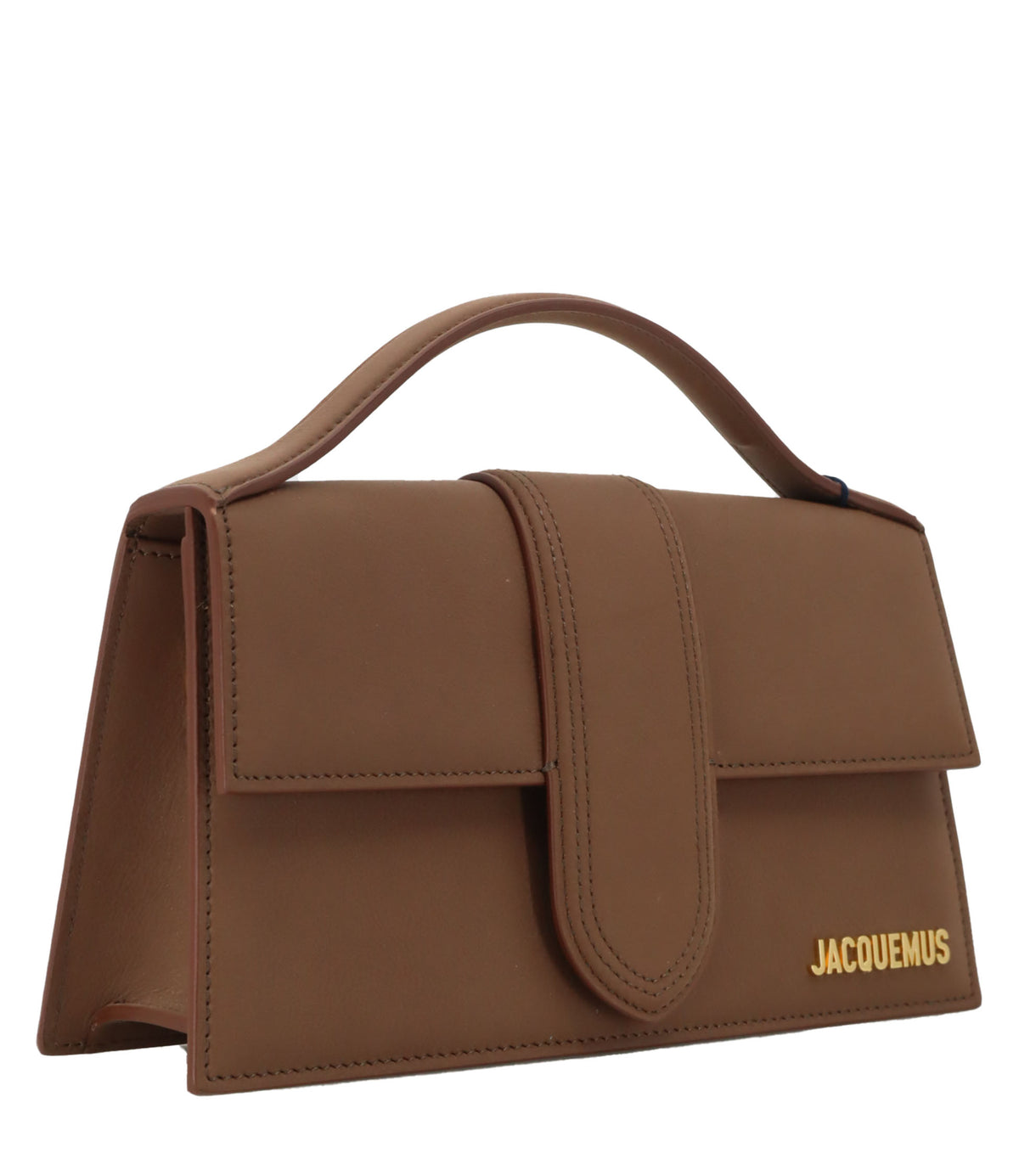 Jacquemus Handtasche Braun aus Leder mit Henkel und Logo vorne Designer Tasche