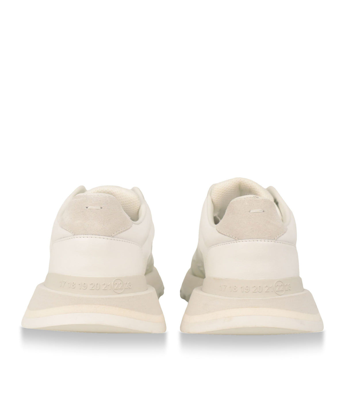 Maison Margiela Sneaker Größe 40 in Off-White aus Mesh und Leder