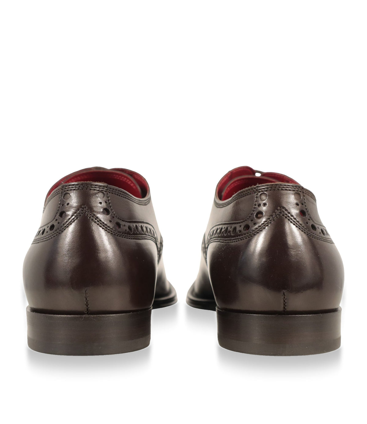 Dolce & Gabbana Business Schuhe aus dunkelbraunem Glattleder mit Brogue-Details Größe 42