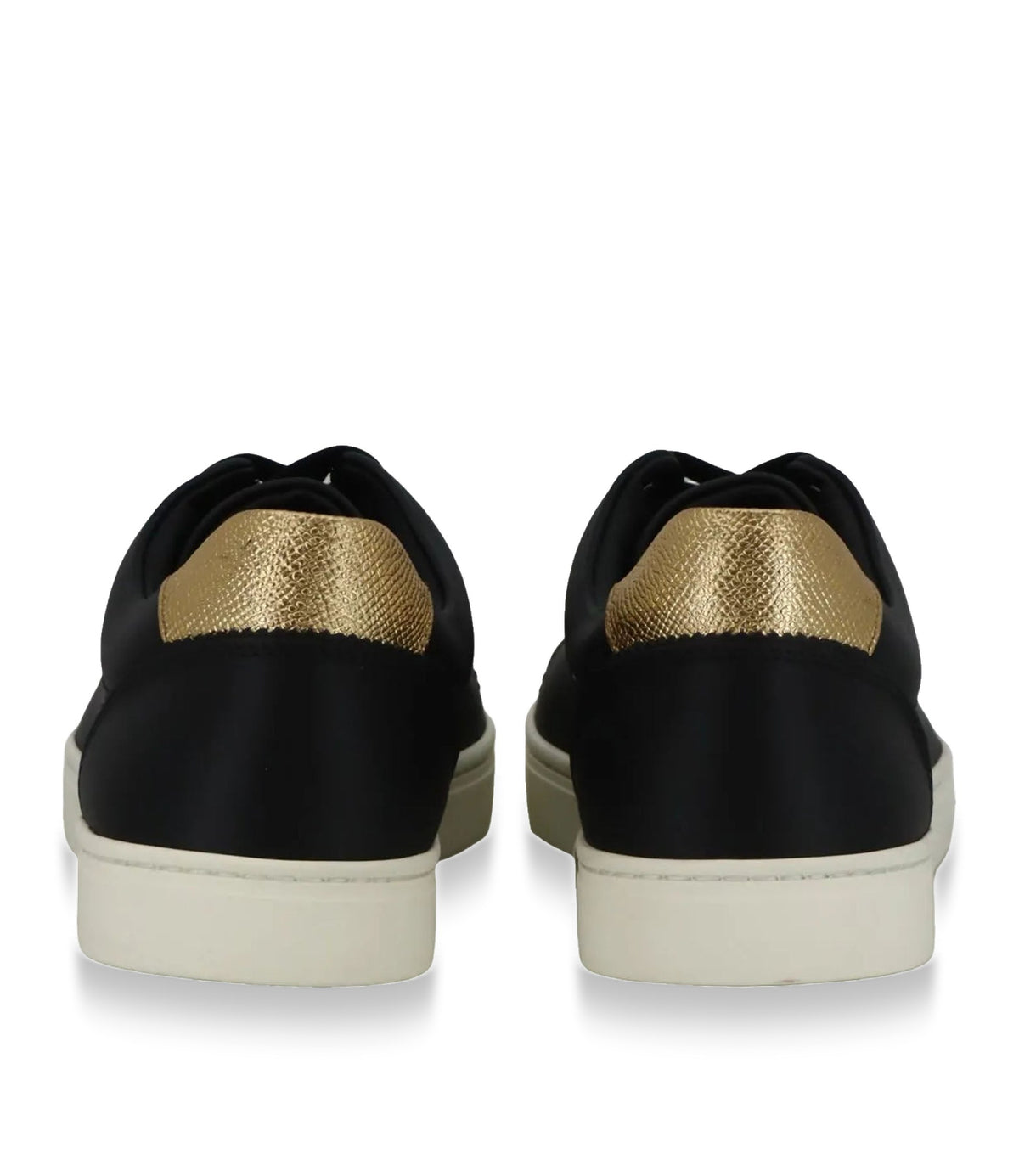 Dolce & Gabbana Sneaker schwarz gold Leder Größe 39