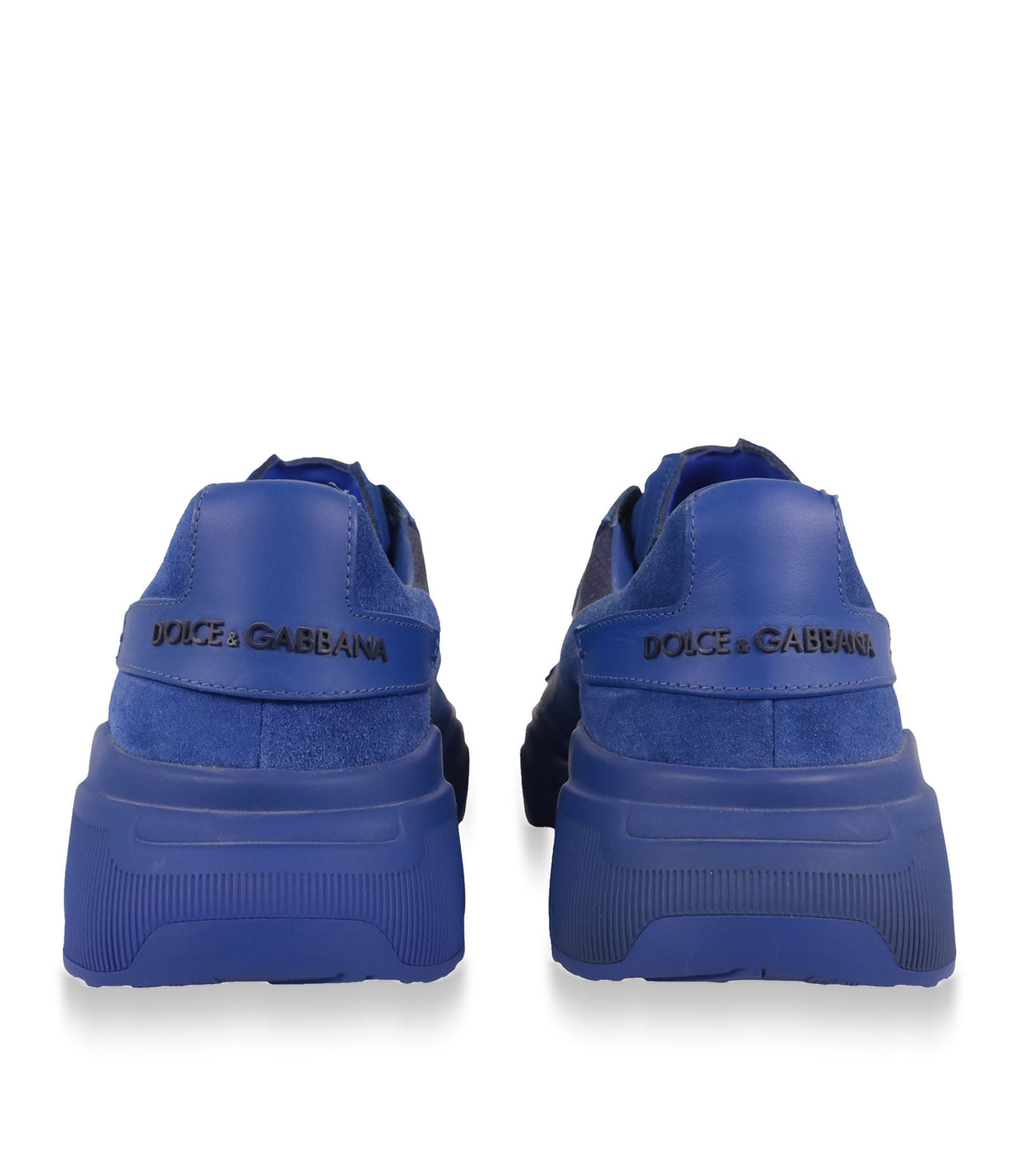 Dolce & Gabbana Sneaker Größe 40,5 in Blau aus Veloursleder mit markanter Oversized-Sohle und Designer-Details.