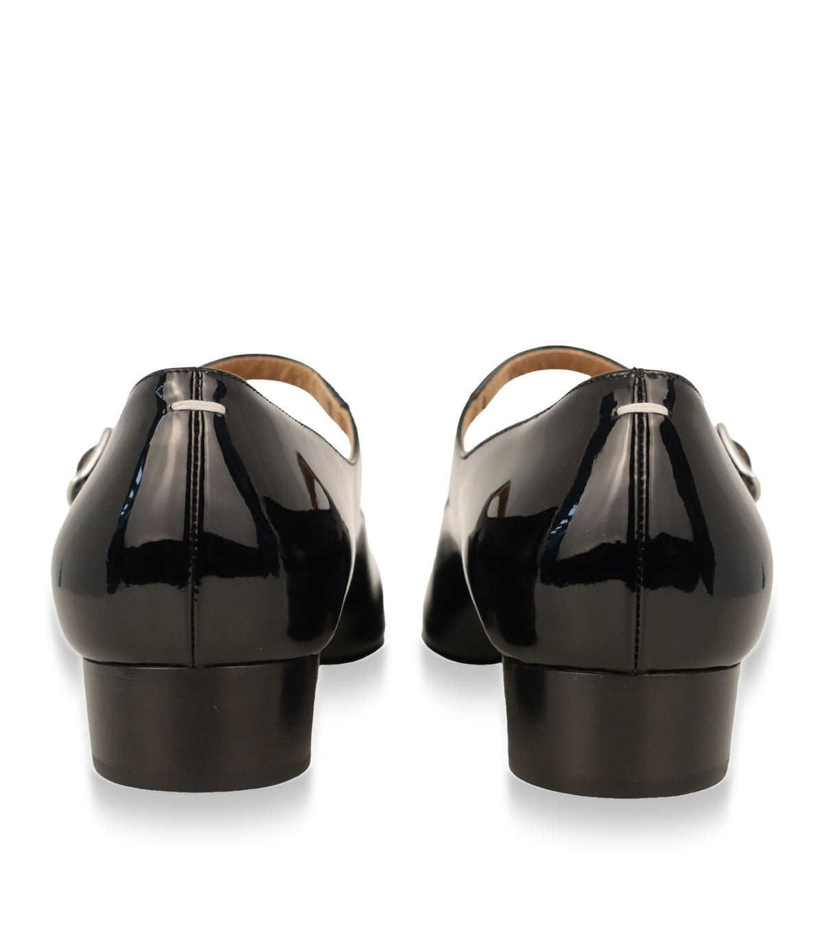 Maison Margiela Mary Jane Schuhe Größe 36 aus schwarzem Lackleder mit Riemenverschluss