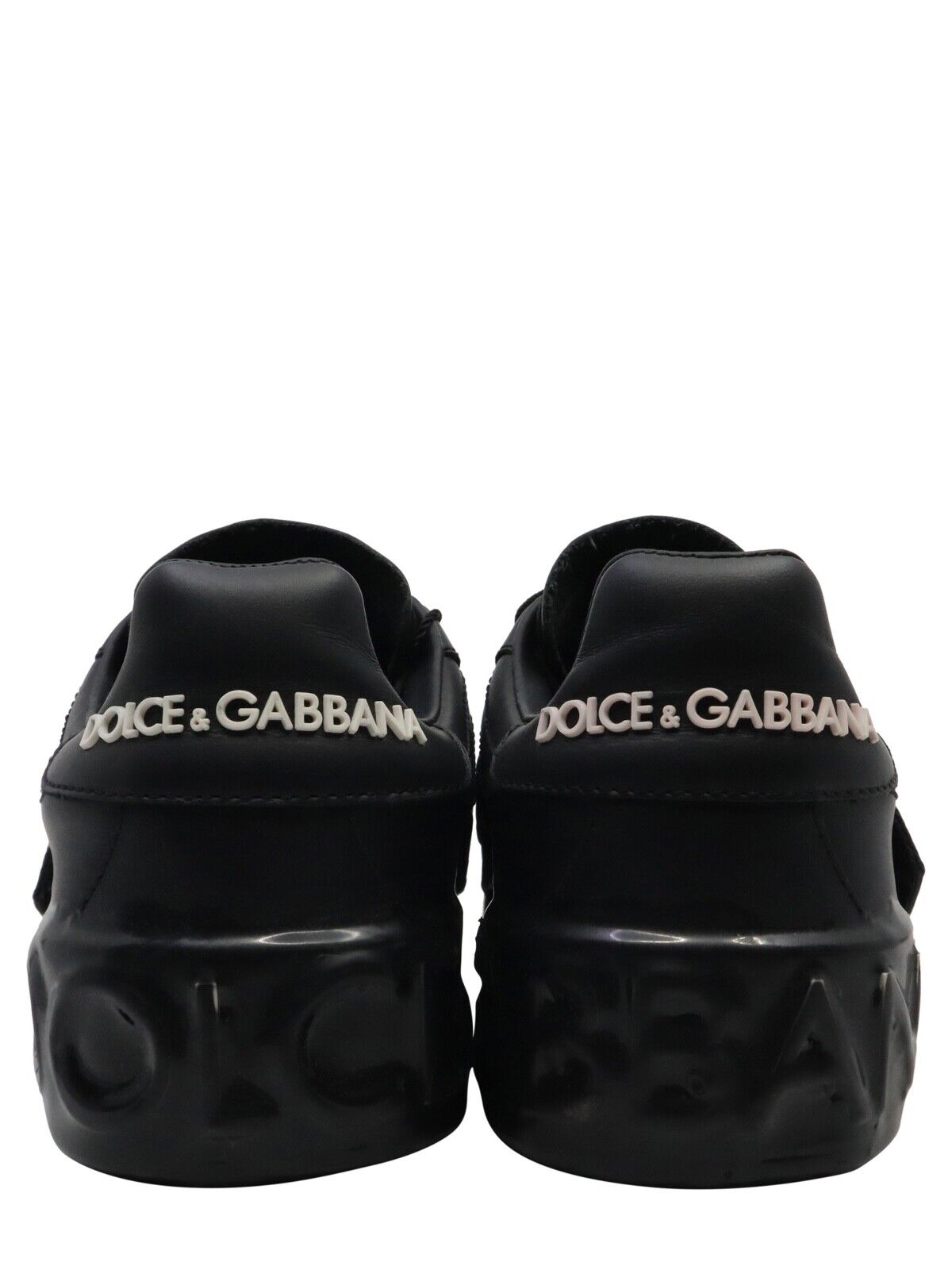 Dolce & Gabbana Sneaker Größe 35 in Schwarz mit Herzmotiv und elastischem Logo-Band