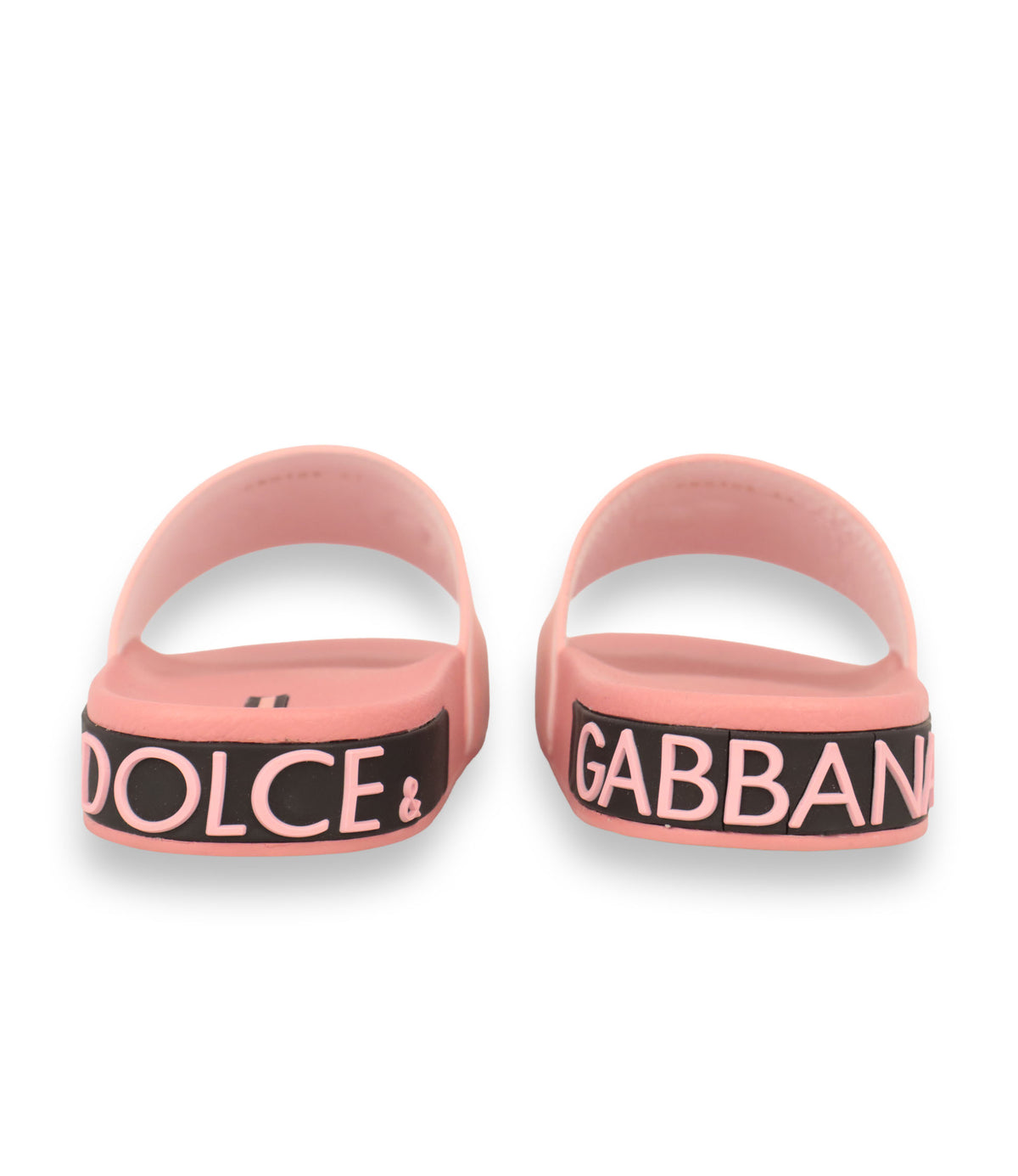 Dolce & Gabbana Slides Größe 41 in Rosa mit Logo-Print und I Love D&G Design