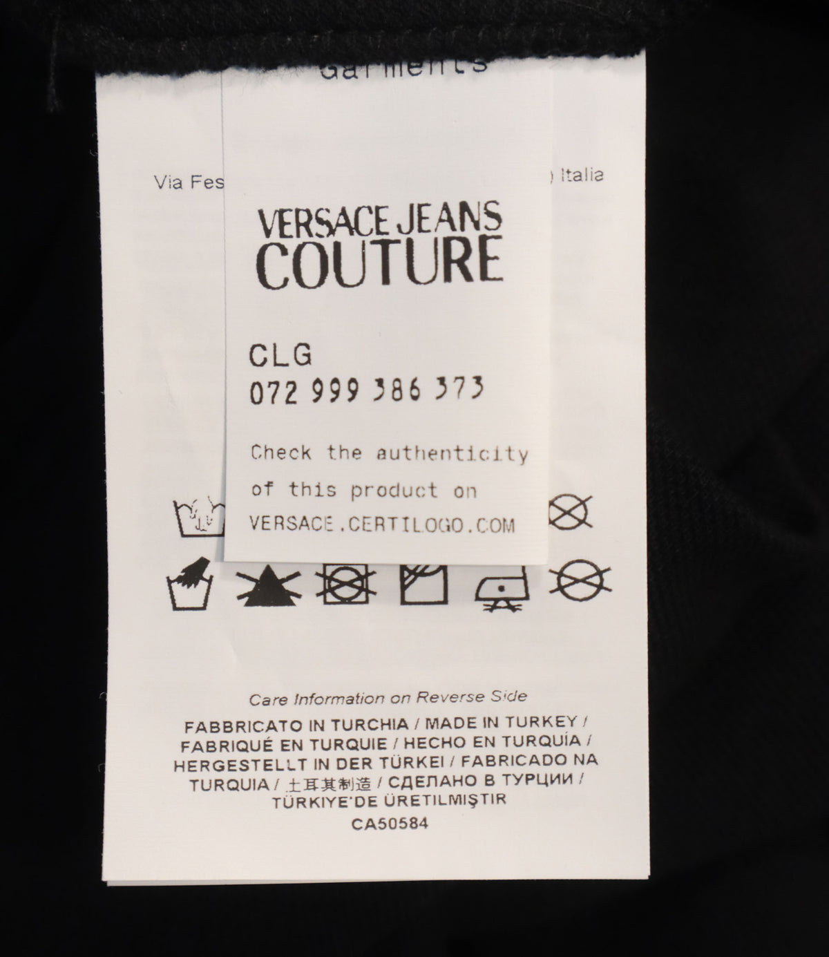 Versace Jeans Couture Poloshirt Schwarz Gold Größe M Herrenmode Luxus