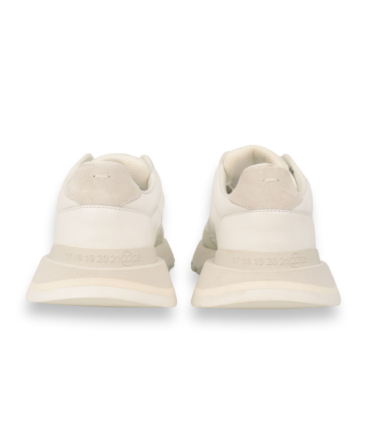 Maison Margiela Sneaker Größe 40 in Off-White aus Mesh und Leder