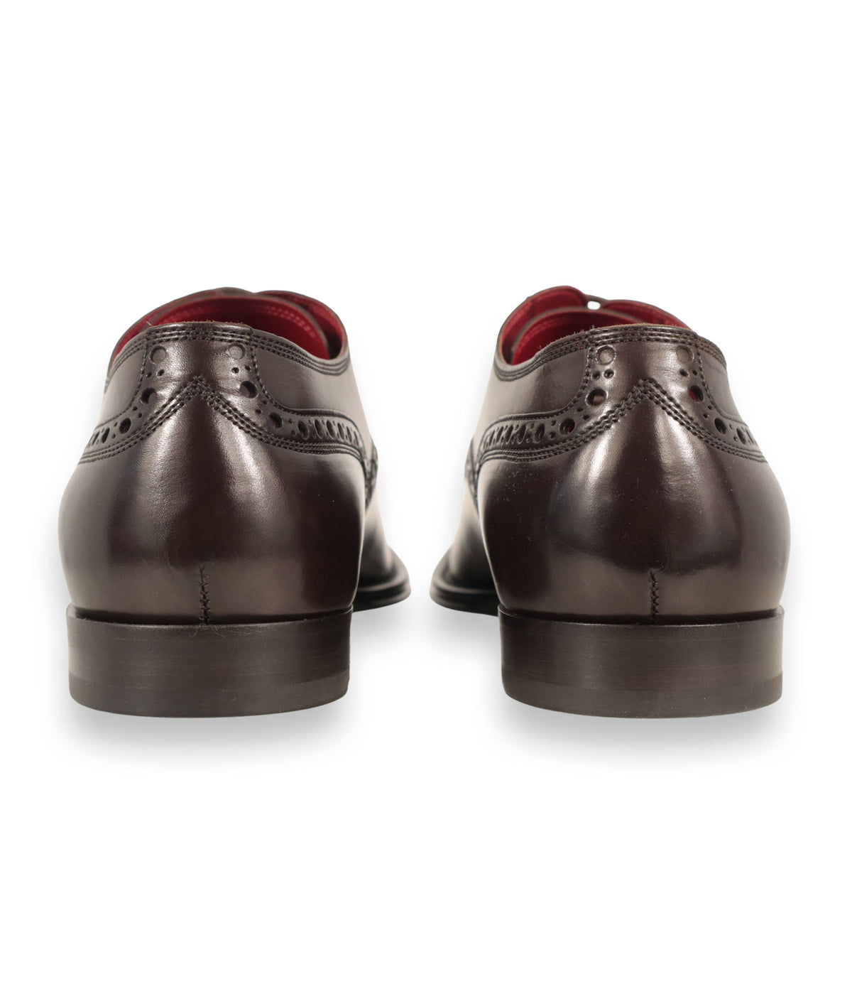 Dolce & Gabbana Business Schuhe aus dunkelbraunem Glattleder mit Brogue-Details Größe 42