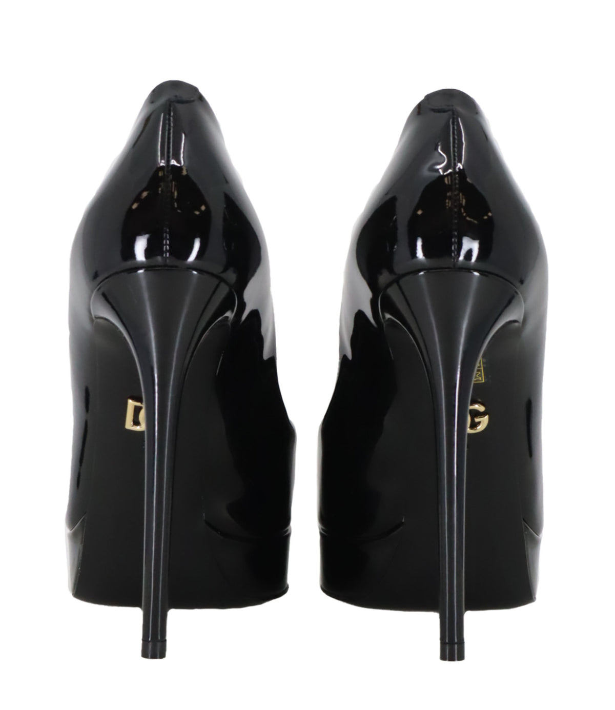 Dolce & Gabbana High Heels schwarz Lackleder Größe 38 elegante Pumps Luxus
