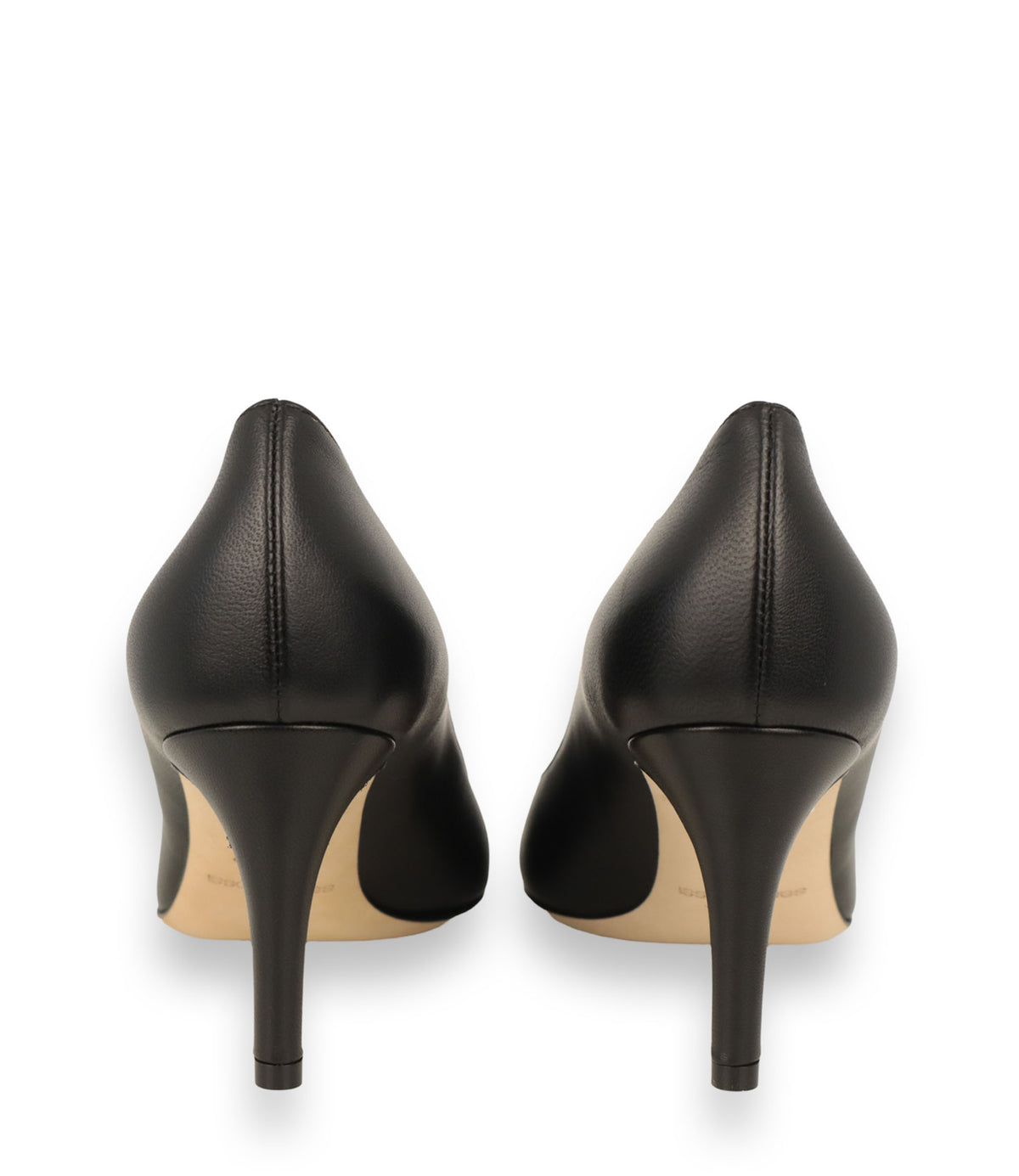 Sergio Rossi High Heels aus schwarzem Glattleder Größe 36