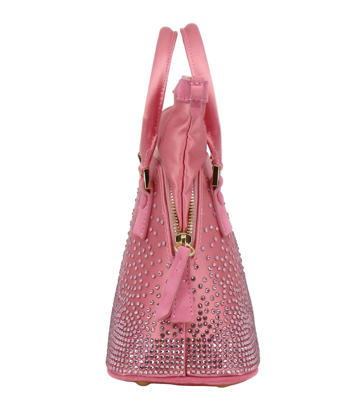 Maison Margiela Handtasche rosa mit Strasssteinen und Lederdesign