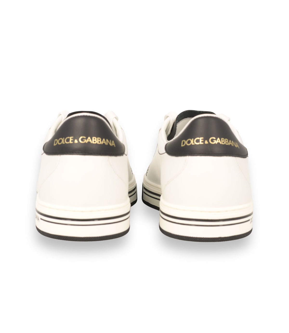 Dolce & Gabbana Sneaker Größe 39 weiß schwarz Leder Luxus