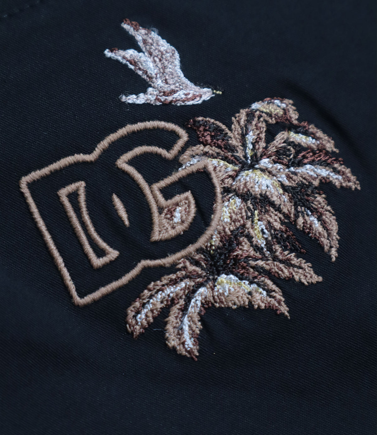 Dolce & Gabbana Shorts Navy aus Baumwollmix mit DG Logo Stickerei