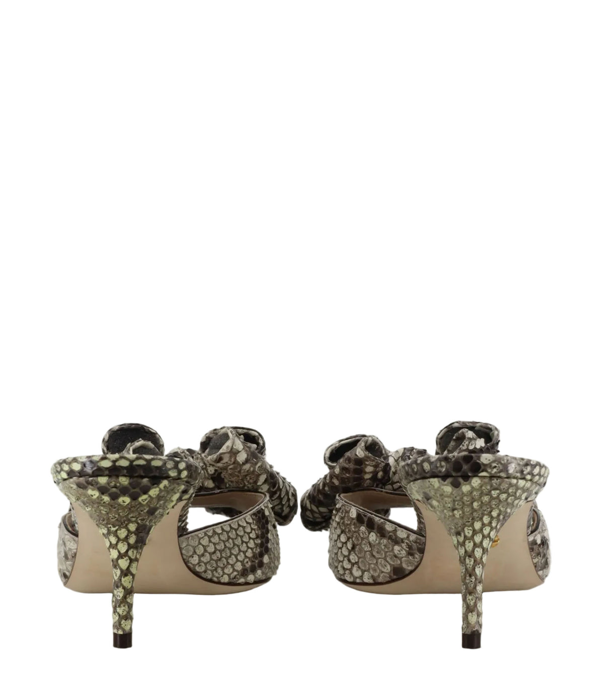 Dolce & Gabbana Sandalen Python-Optik mit Schleife Größe 40