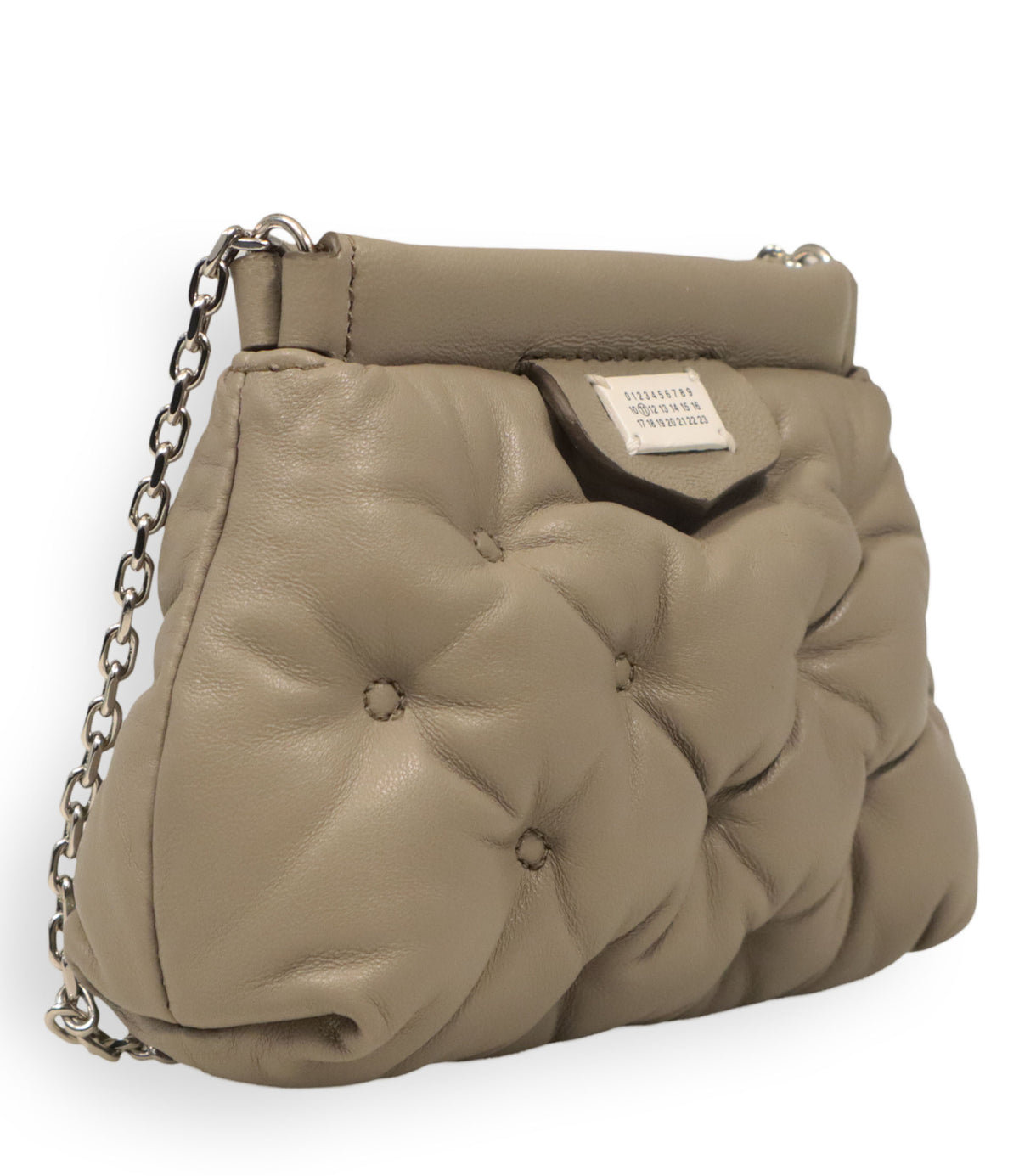 Maison Margiela Handtasche Beige gepolstert Leder Designer Tasche