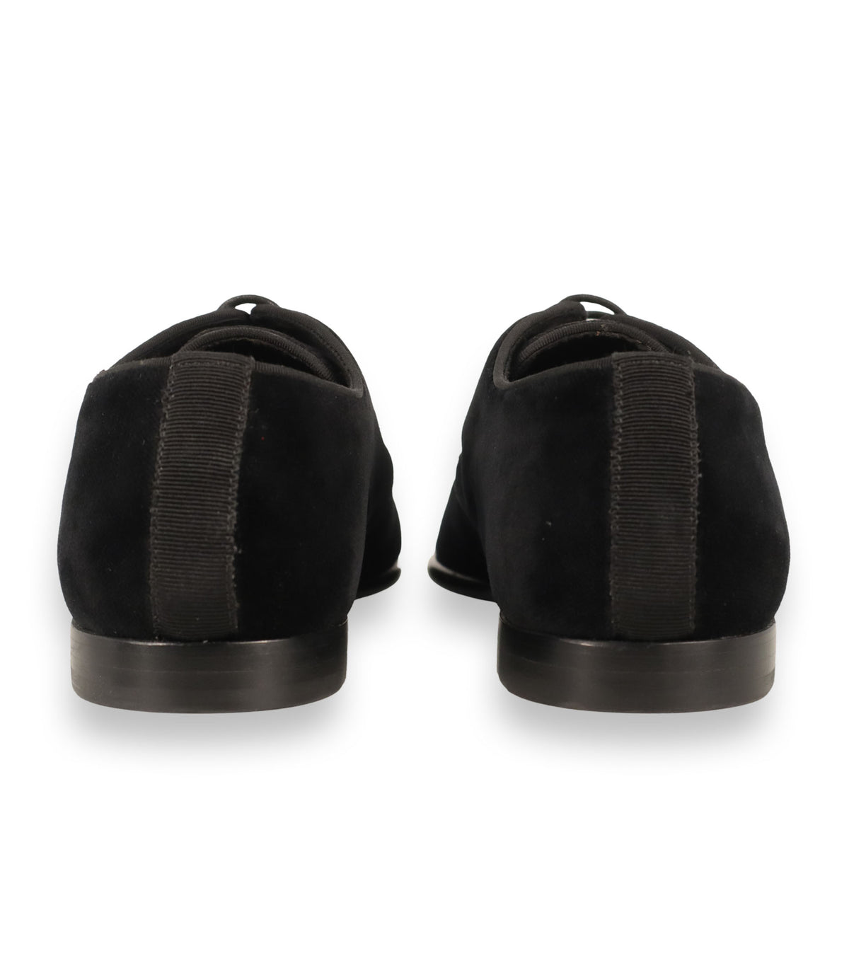 Dolce & Gabbana Schnürschuhe Größe 42 aus schwarzem Samt mit spitzer Silhouette und luxuriösem Design.