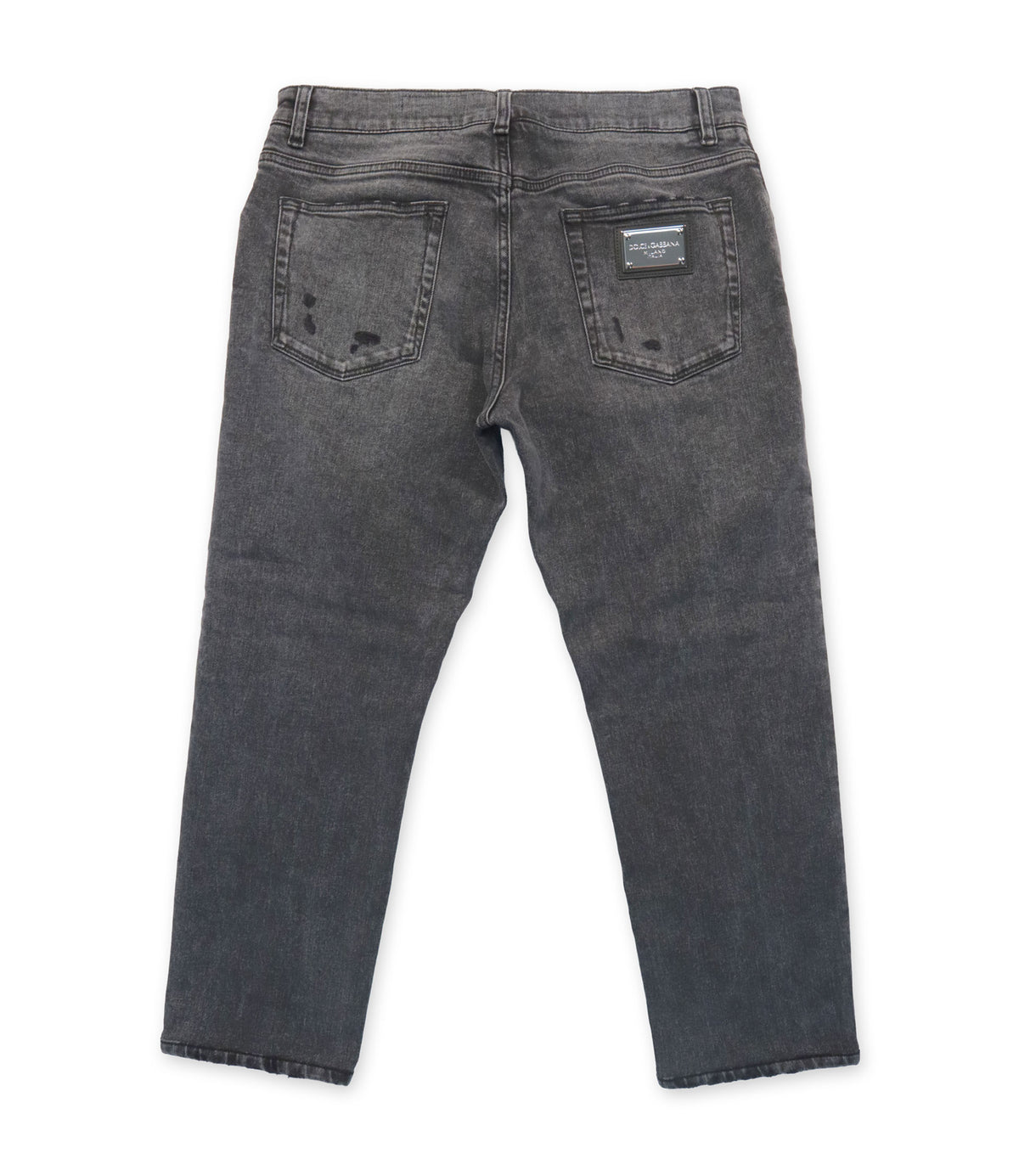 Dolce & Gabbana Jeans Größe 48 in Anthrazit aus Baumwoll-Stretch-Denim mit Slim-Fit-Schnitt und italienischer Verarbeitung.