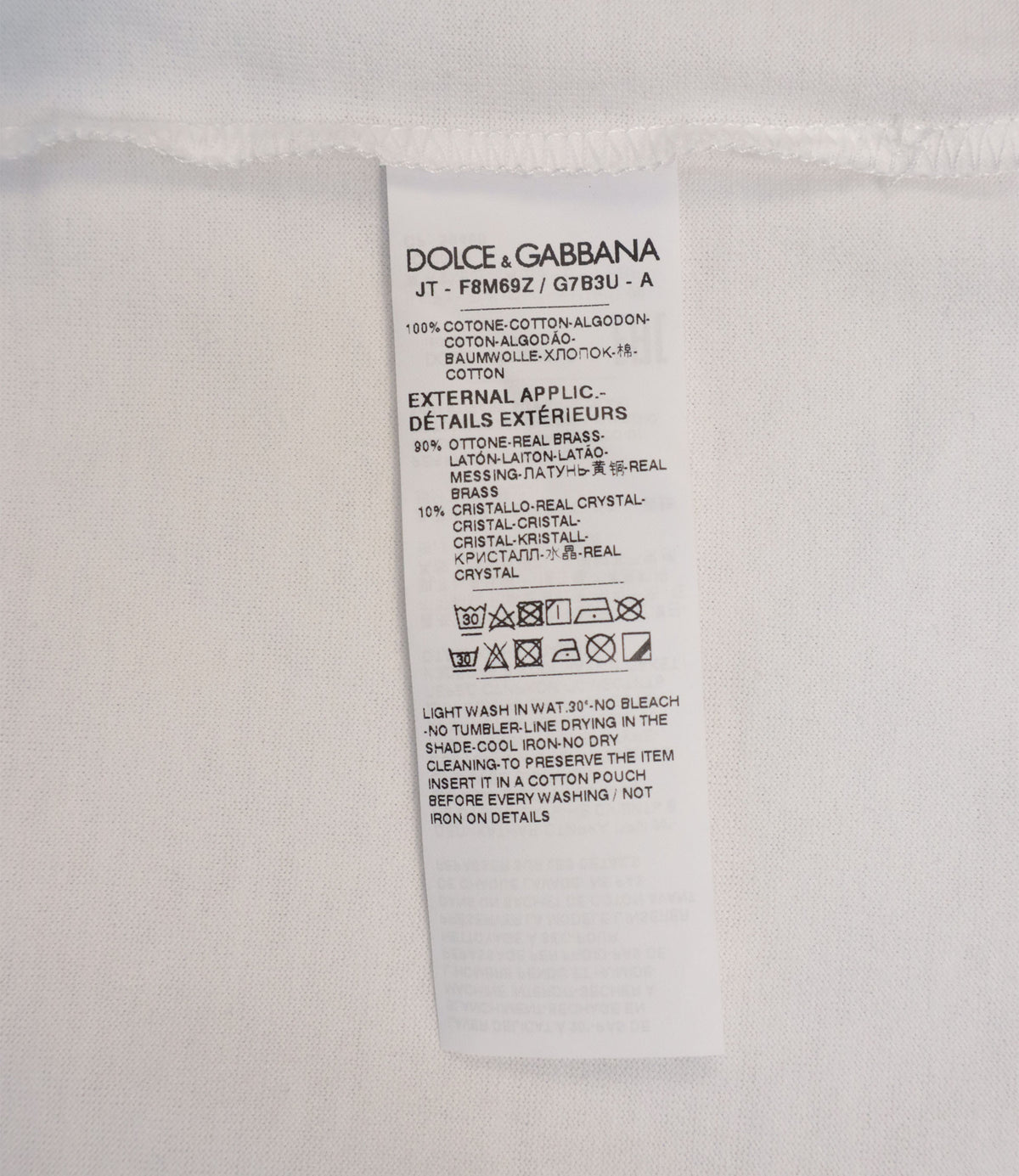 Dolce & Gabbana Tanktop weiß Baumwolle Größe 54 DG Logo