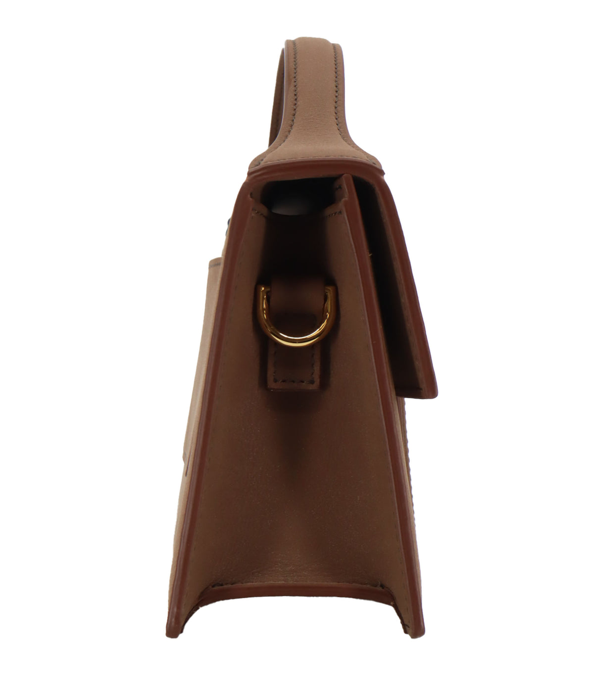 Jacquemus Handtasche Braun aus Leder mit Henkel und Logo vorne Designer Tasche