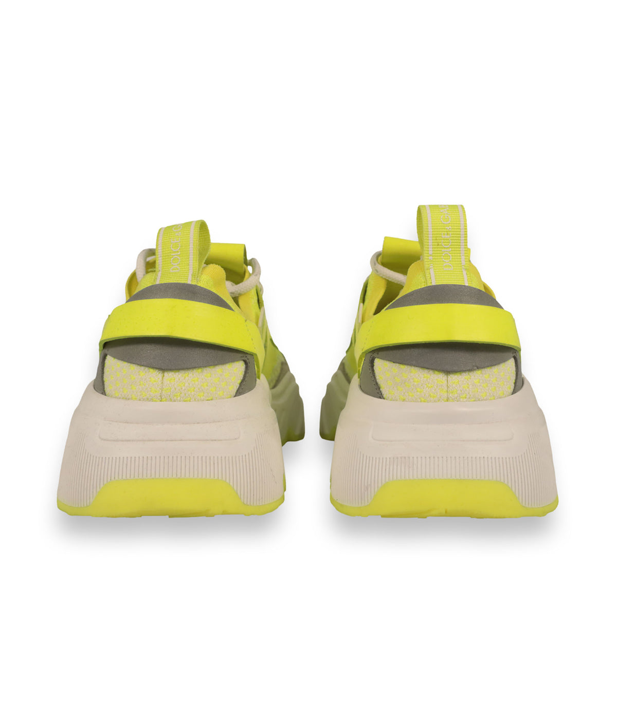 Dolce & Gabbana Sneaker Größe 40,5 in Neon-Gelb mit Chunky-Sohle und Veloursleder-Details im Dolce & Gabbana Sale.