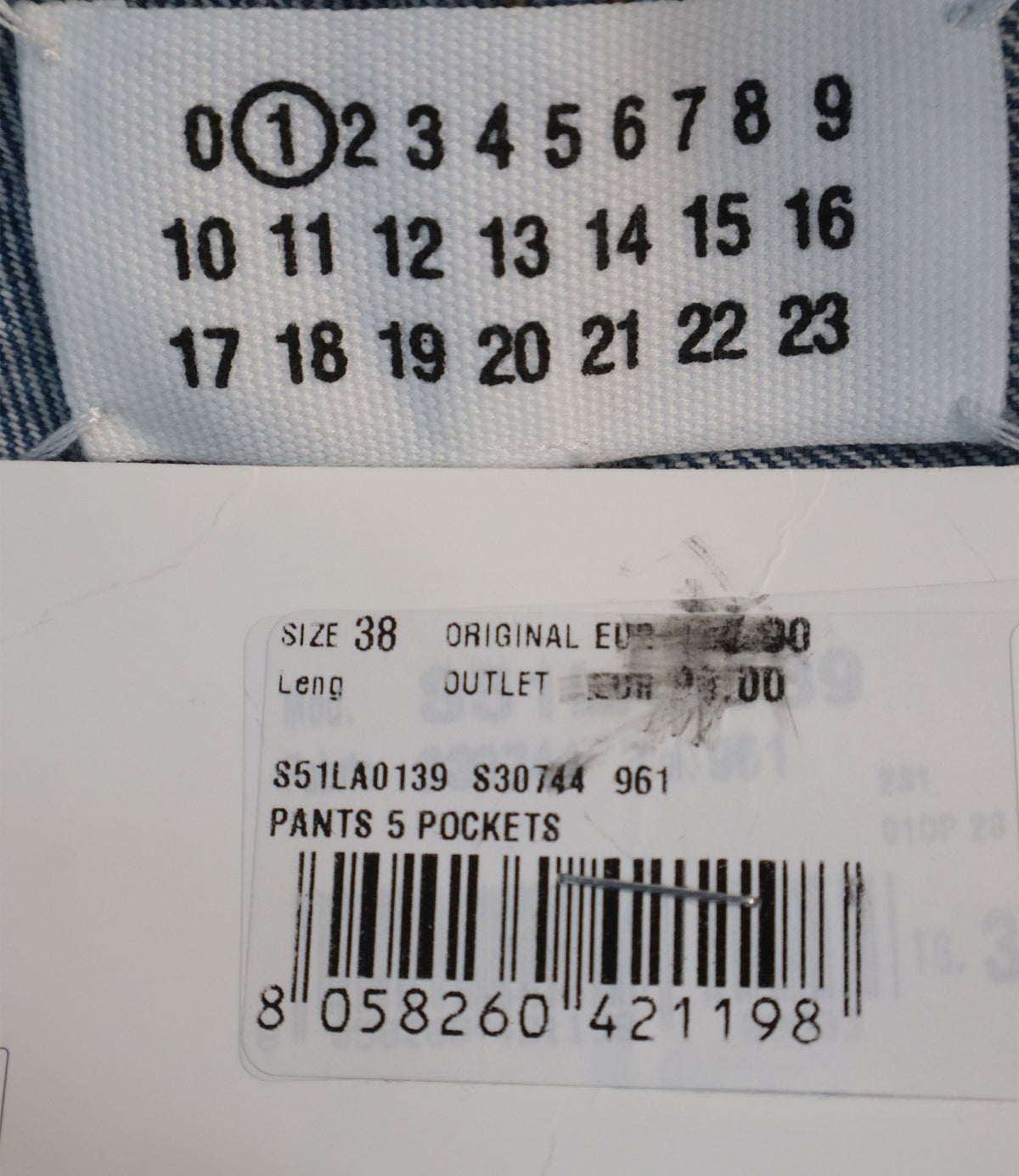 Maison Margiela Jeans Größe 38 hellblaue Denim Jeans mit Vintage-Waschung aus Italien