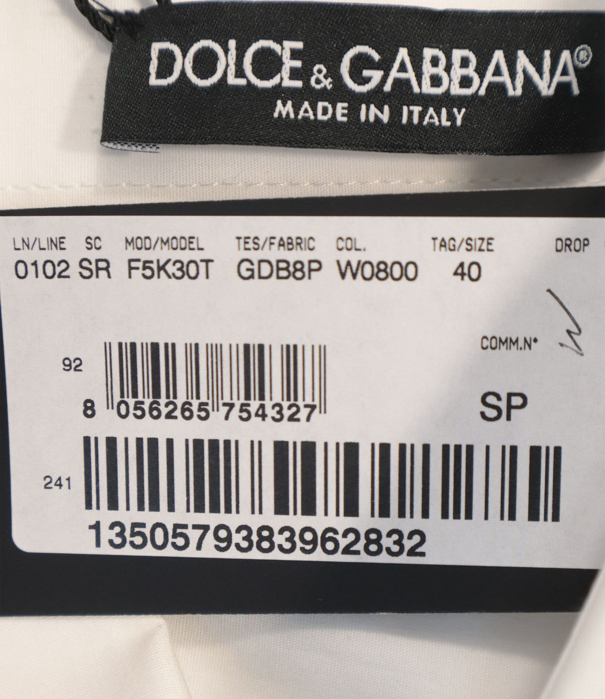 Dolce & Gabbana Damenbluse in Weiß mit schwarzer Spitze Größe 40