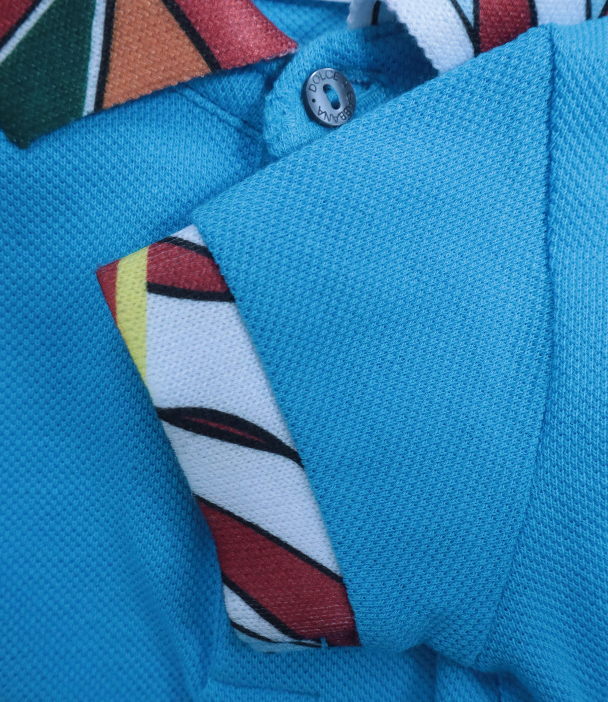 Dolce & Gabbana Baby Strampler hellblau aus Baumwolle Größe 3–6 Monate