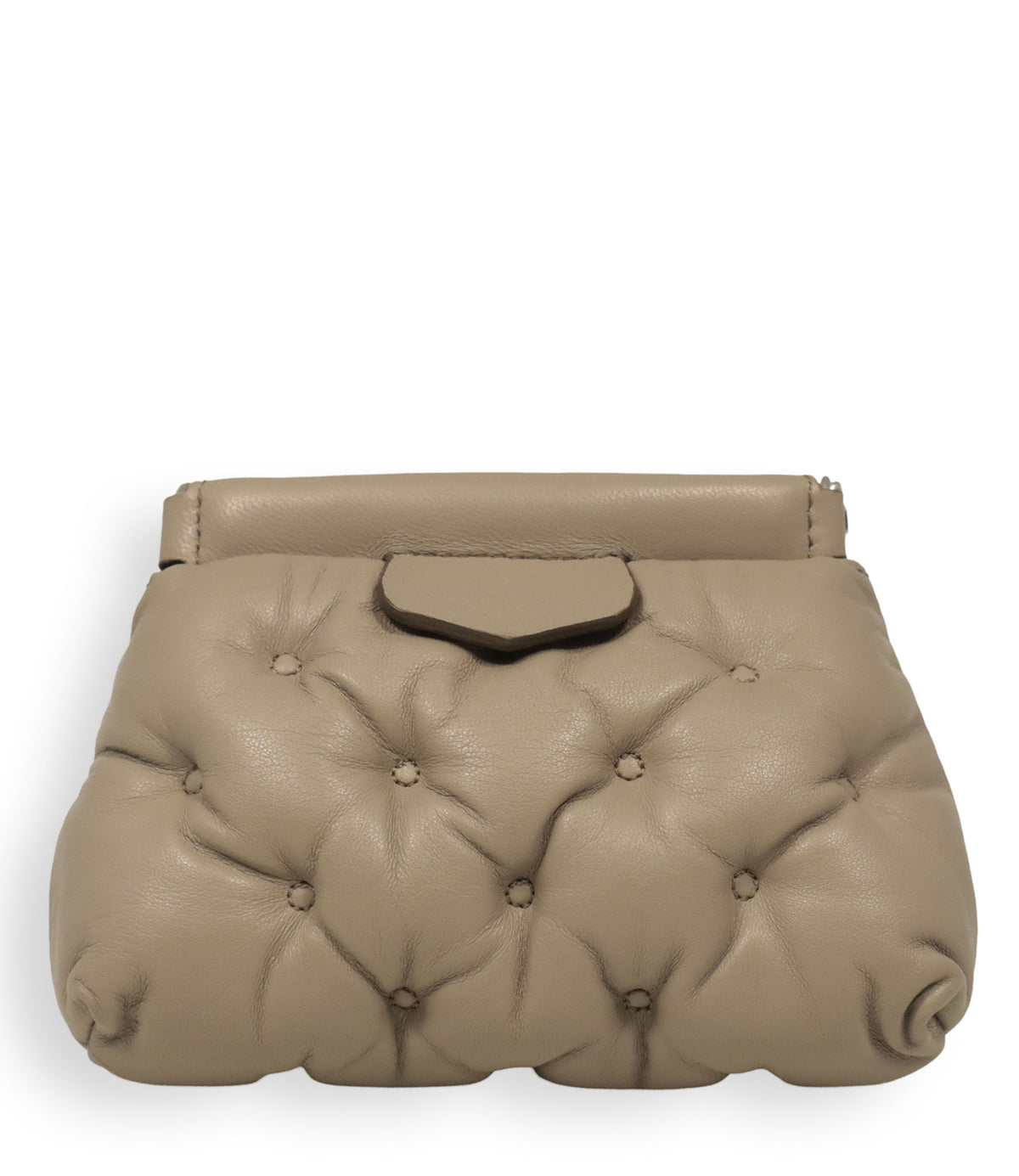 Maison Margiela Handtasche Beige gepolstert Leder Designer Tasche