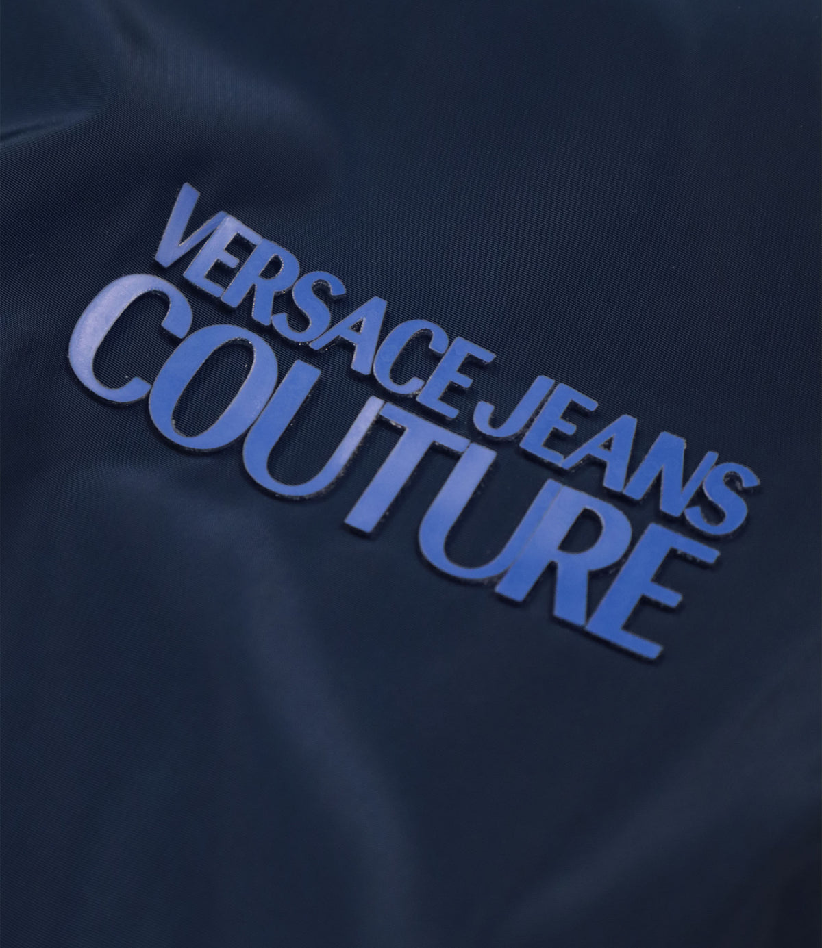 Versace Jeans Couture Bomberjacke Größe 52 in Dunkelblau mit barockem Wendedesign