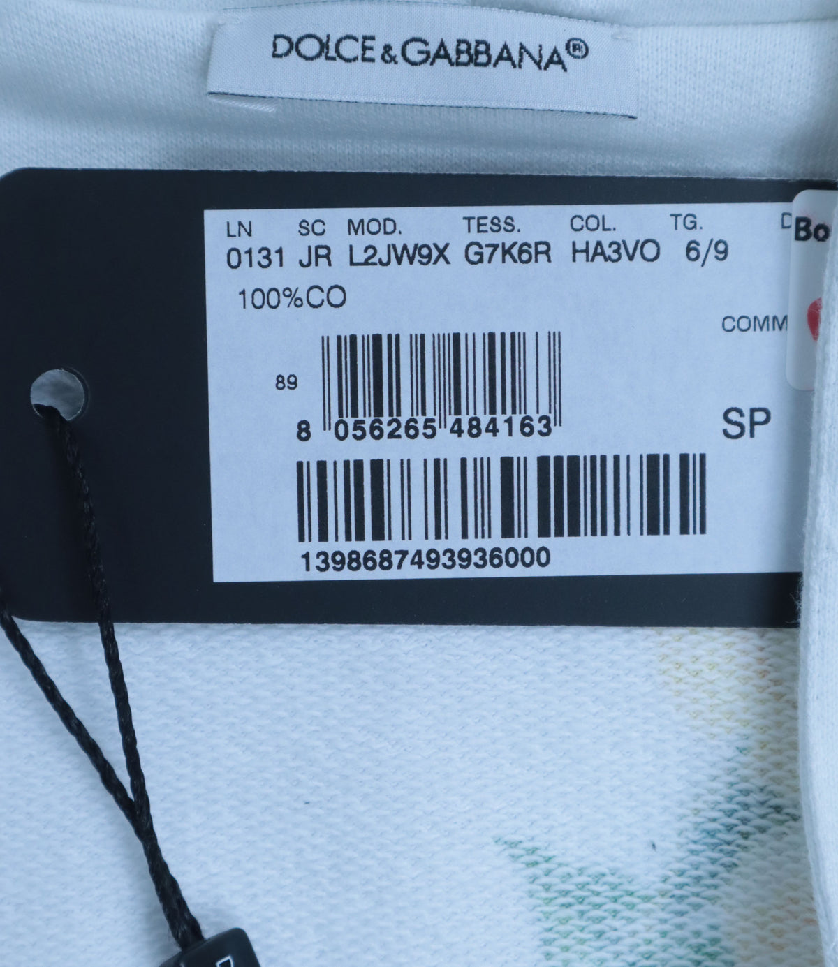 Dolce & Gabbana Baby Hoodie Jacke weiß mit gelbem Rosenprint aus Baumwolle