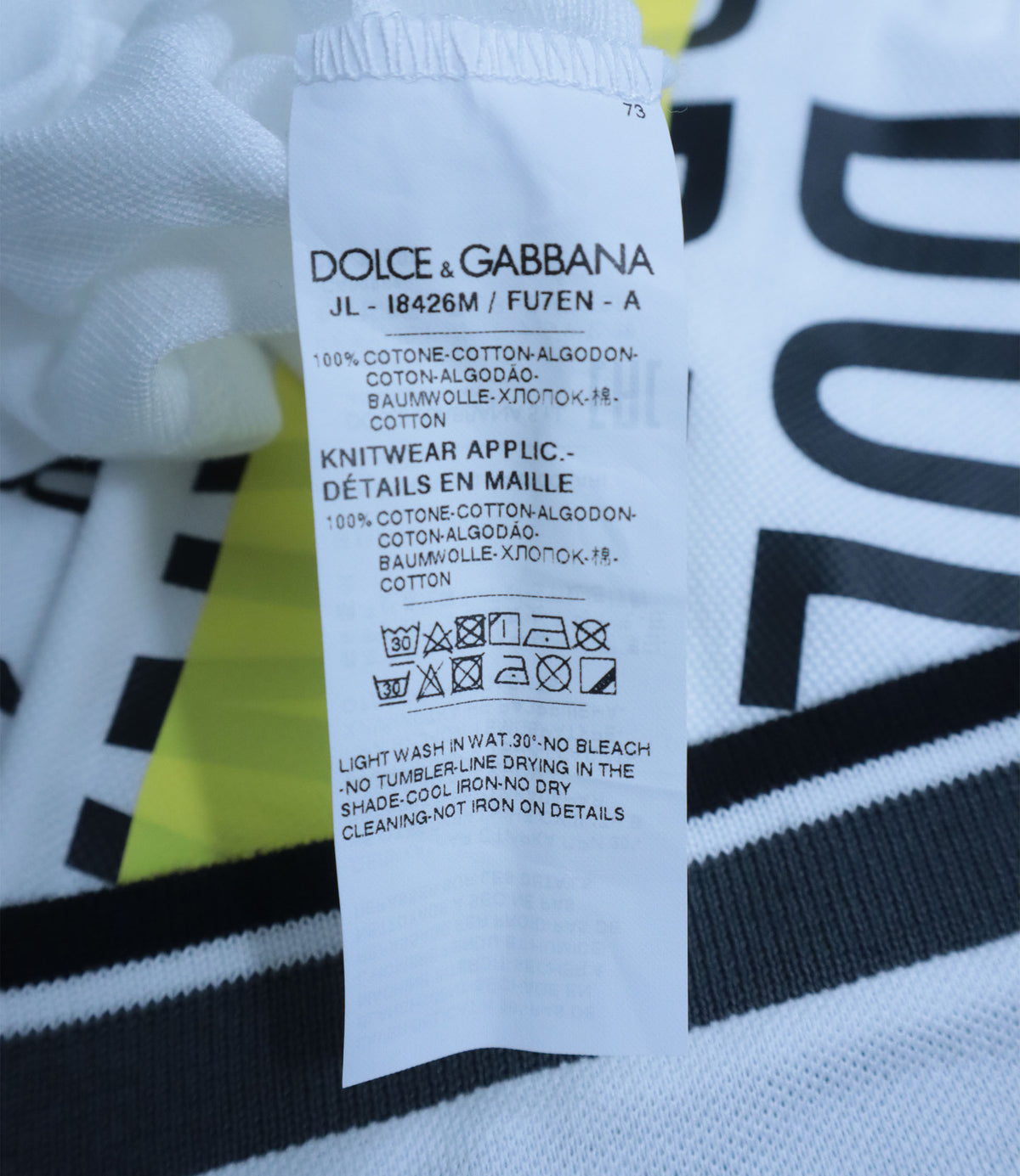 Dolce & Gabbana Poloshirt Größe 58 in Weiß aus Baumwolle im Dolce & Gabbana Sale