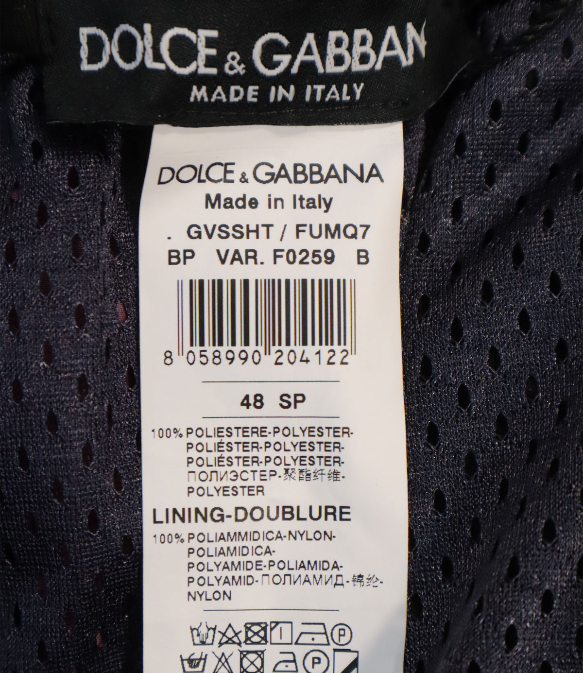 Dolce & Gabbana Badeshorts Größe 48 in Mauve aus Polyester Made in Italy mit Cargo-Taschen und Logo-Detail.