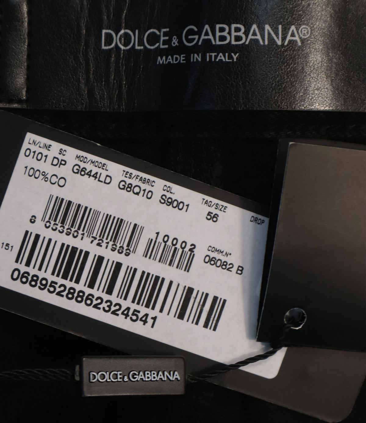 Dolce & Gabbana schwarze Herren Jeans mit Used-Effekten Größe 56 Made in Italy