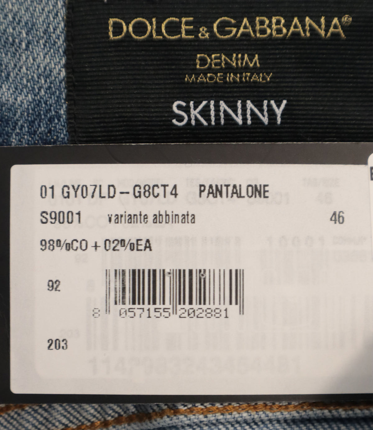 Dolce & Gabbana Skinny Jeans IT 46 aus hellblauem Denim mit Used-Details und italienischer Verarbeitung.