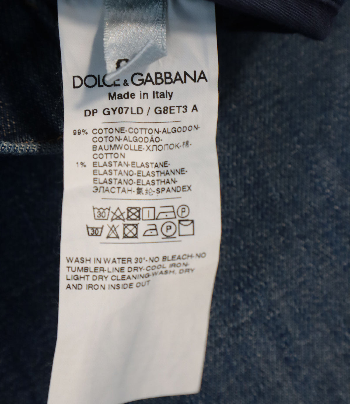 Dolce & Gabbana Skinny Jeans blau Herren Made in Italy Denim Jeans im Sale