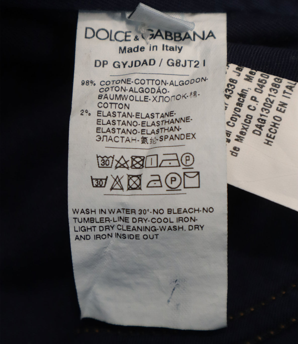 Dolce & Gabbana Jeans Größe 48 aus blauem Denim im Loose Fit mit Used-Waschung Made in Italy.