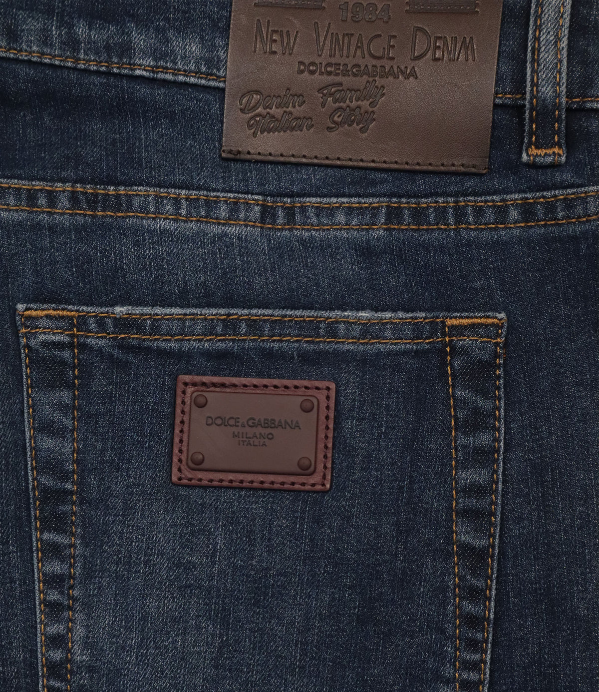 Dolce & Gabbana Slim Fit Herrenjeans blau IT 58 Made in Italy