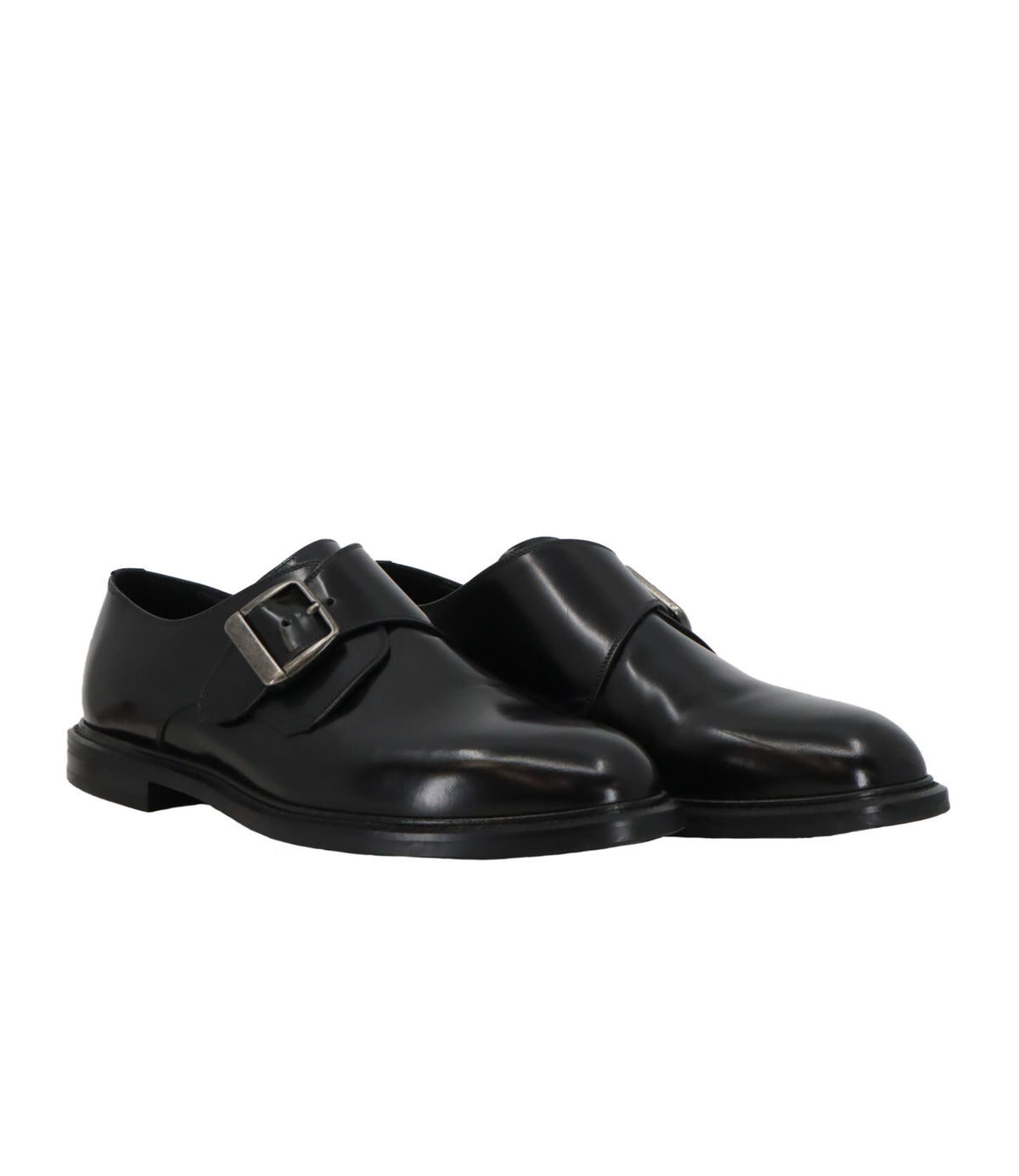 Dolce & Gabbana Monkstrap Schuhe schwarz Leder Größe 43