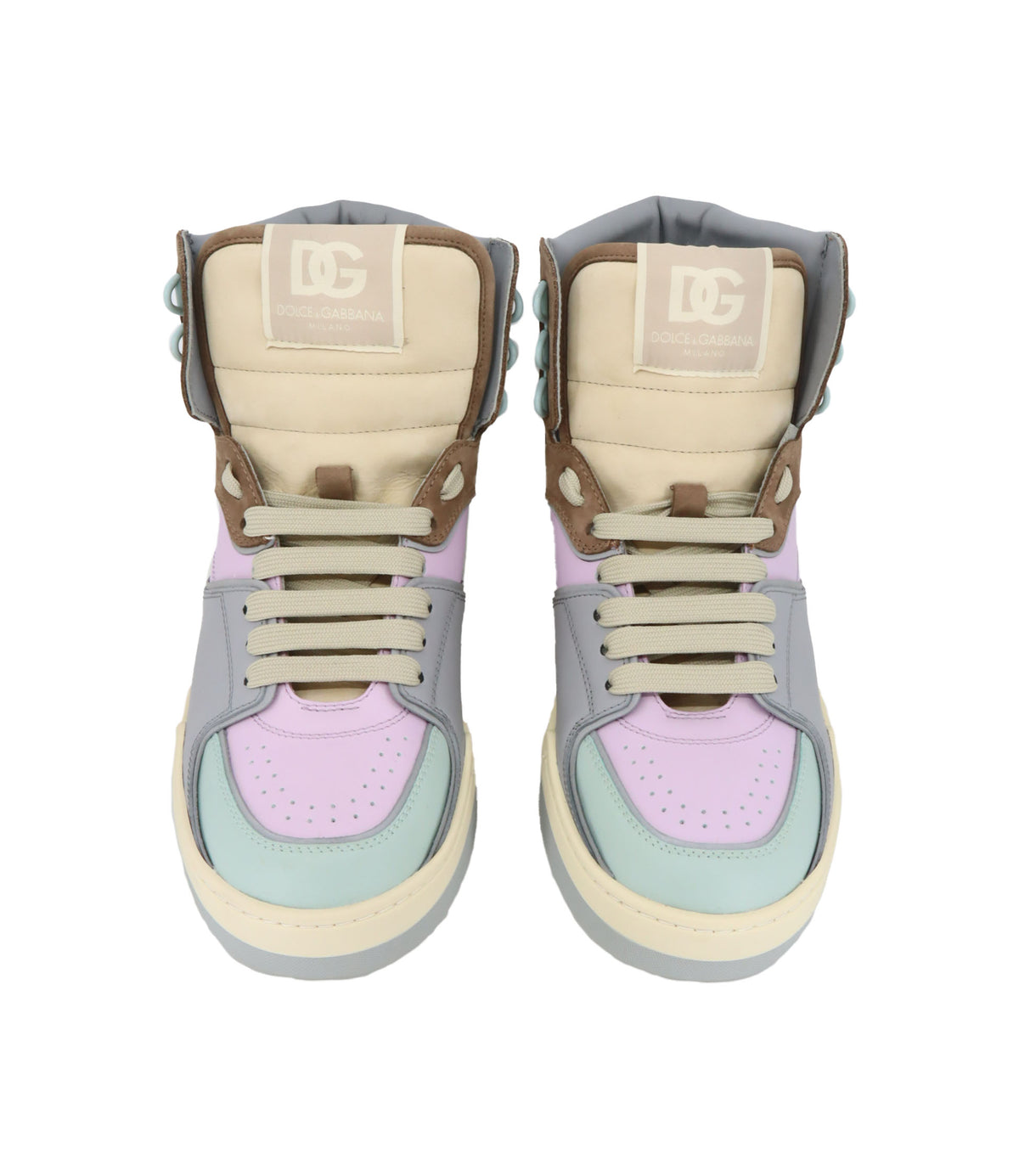 Dolce & Gabbana High-Top Sneaker pastel multicolor Größe 39