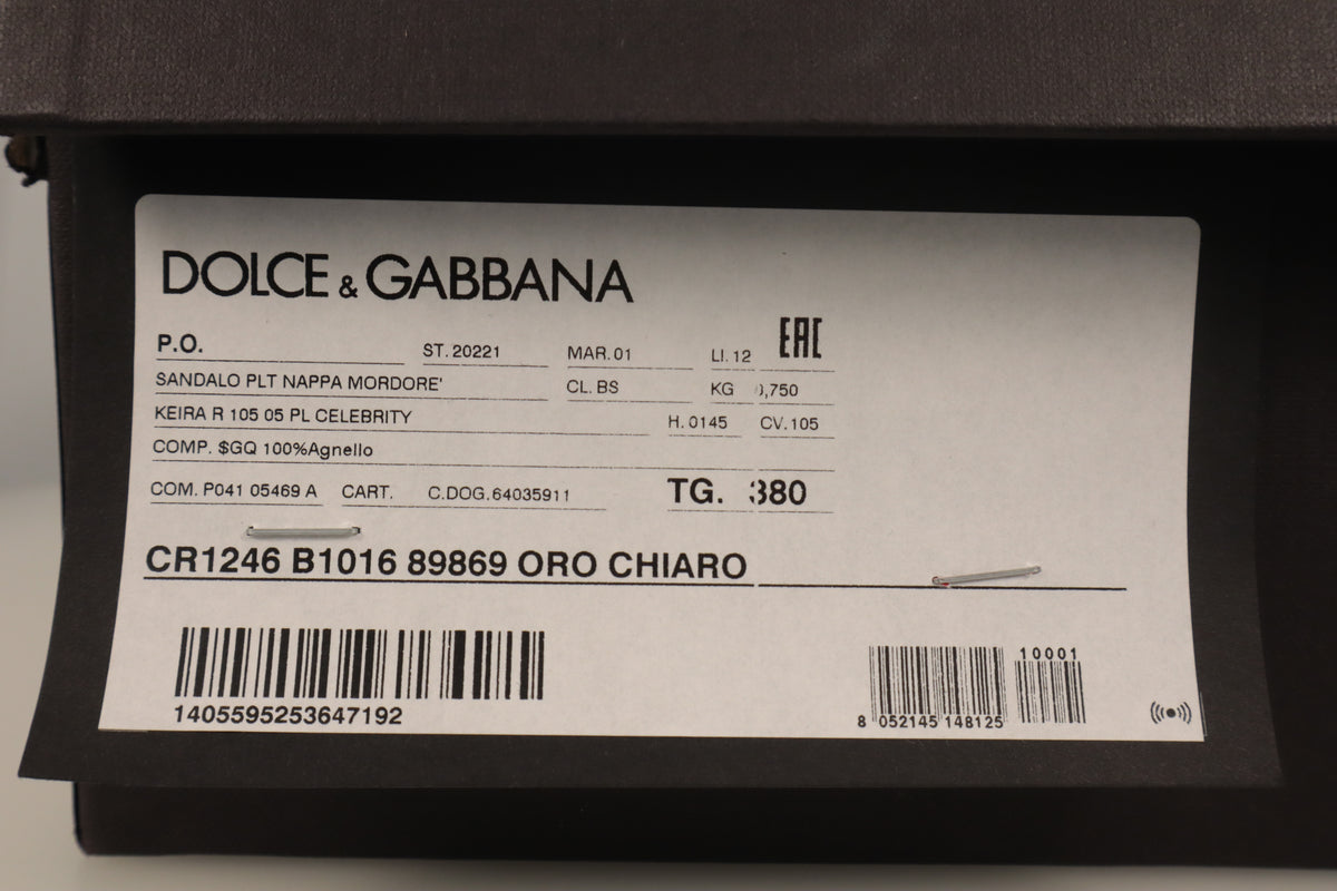 Dolce & Gabbana Plateau-Sandalen – Echtheitsnachweis