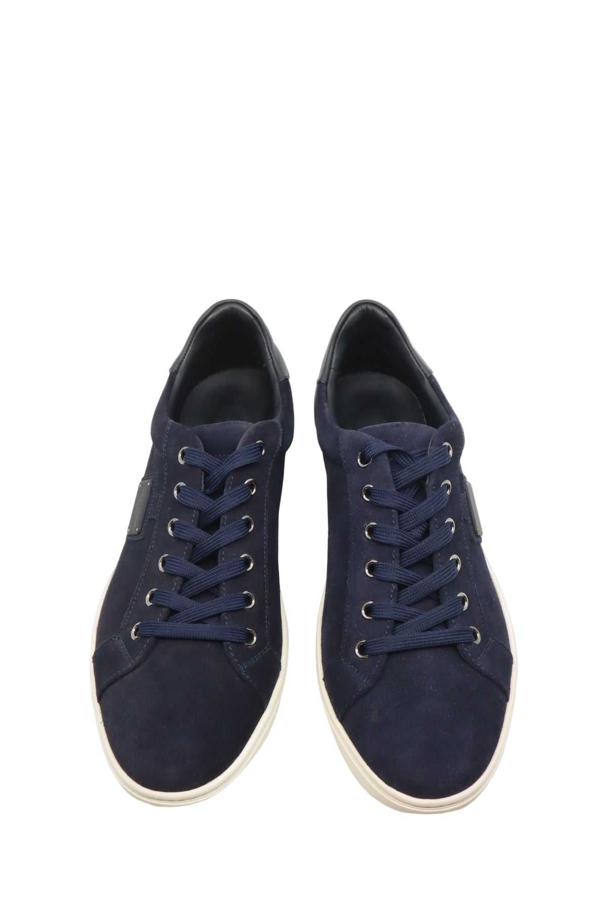Dolce & Gabbana Herren-Sneaker in Dunkelblau aus Veloursleder Größe 40