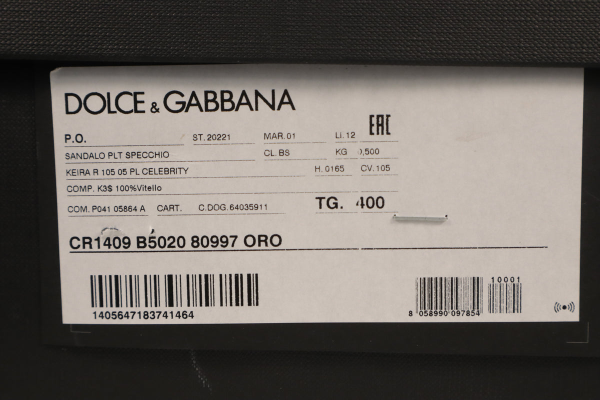 Dolce & Gabbana Plateau-Sandalen – Echtheitsnachweis