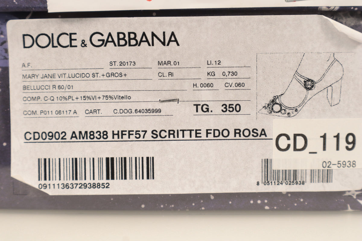 Dolce & Gabbana Mary Jane Schuhe – Echtheitsnachweis