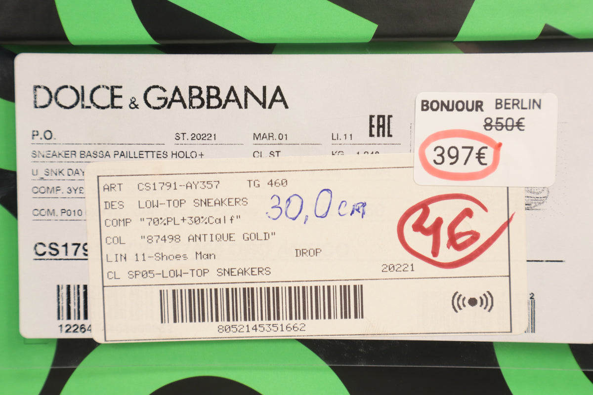 Dolce & Gabbana Sneaker – Echtheitsnachweis