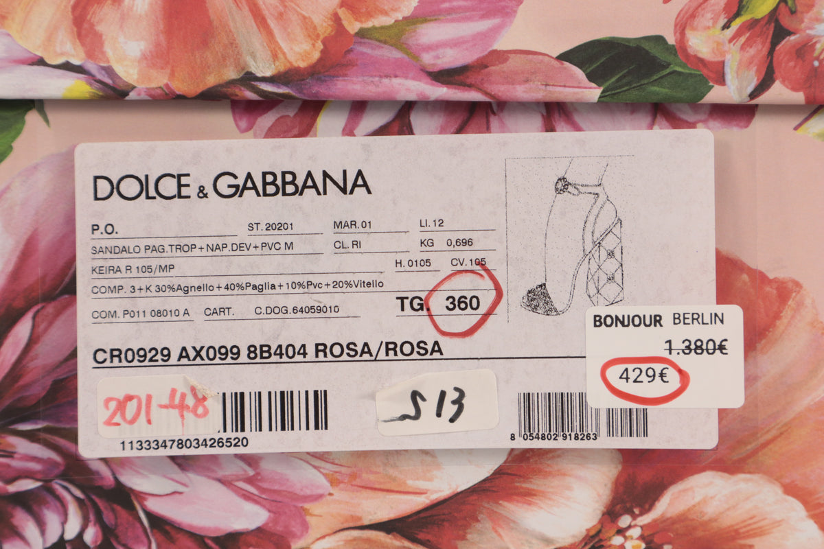 Dolce & Gabbana Sandaletten – Echtheitsnachweis