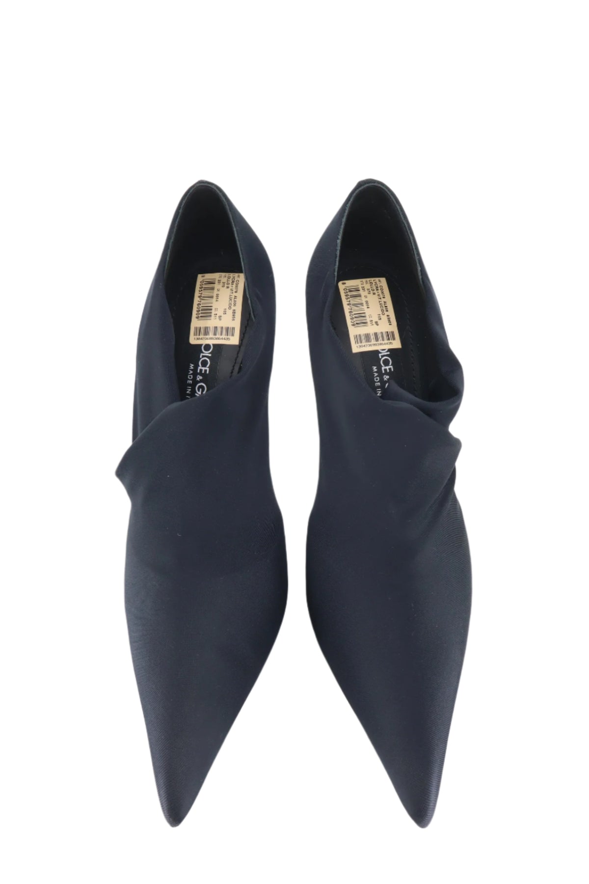 Schwarze Dolce & Gabbana Pumps mit spitzer Form und hohem Stilettoabsatz Größe 37